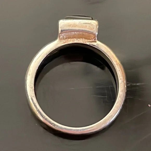 Sterling Silver Square Tigers Eye Ring - Picture 3 of 5